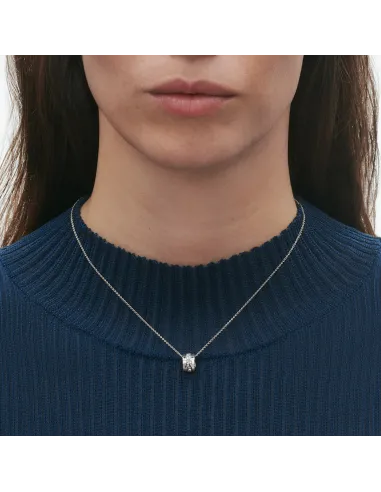 GEORG JENSEN | FUSION HALSKÆDE 18 HVIDGULD MED DIAMANTER