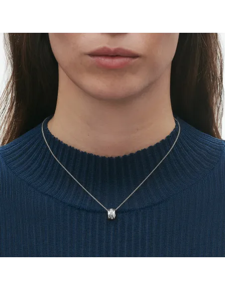 GEORG JENSEN | FUSION HALSKÆDE 18 HVIDGULD MED DIAMANTER