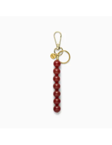 SOÏ | Cali Rød Jade Nøglering