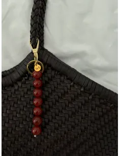 SOÏ | Cali Rød Jade Nøglering 2