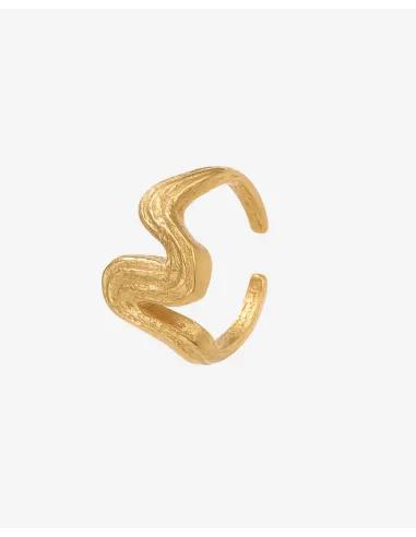 KHAAI STUDIO | Current Ring - Forgyldt