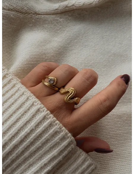 KHAAI STUDIO | Current Ring - Forgyldt