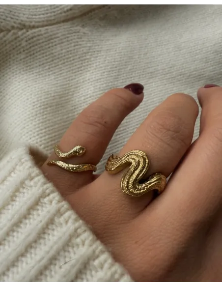 KHAAI STUDIO | Current Ring - Forgyldt