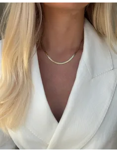 KHAAI STUDIO | Flat Snake Chain - Forgyldt 2