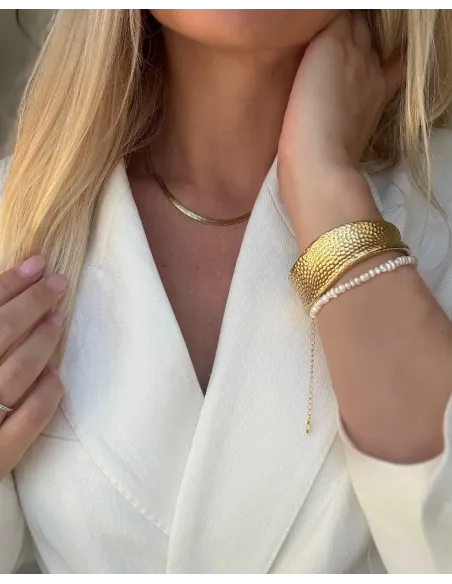 KHAAI STUDIO | Flat Snake Chain - Forgyldt