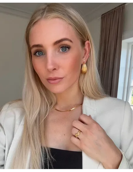 KHAAI STUDIO | Flat Snake Chain - Forgyldt