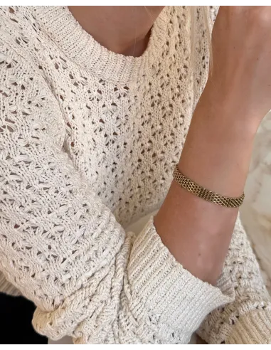 KHAAI STUDIO | Mesh Bracelet - Forgyldt