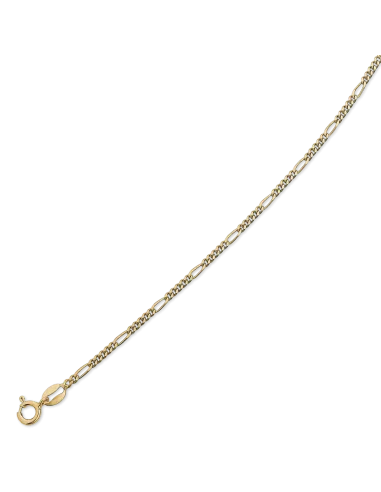 STØVRING | Sølvforgyldt ankelkæde figaro.