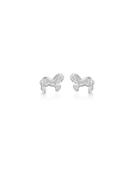 STØVRING DESIGN | Sølv ørestikker hest mat.