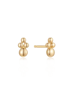 STØVRING DESIGN | 14 kt. guld ørestikker knapper 3 små og 1 stor.