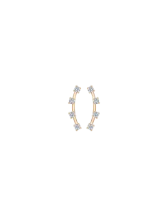 STØVRING DESIGN | 14 kt. guld ørestikker 4 syntetisk cubic zirconia på bue.