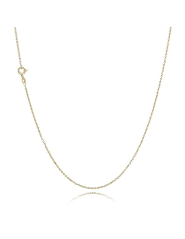 BNH | Anker Rund Halskæde 0,4 mm Sølv Forgyldt