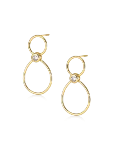 ALURA | Grace Ørestik 32 sølv forgyldt