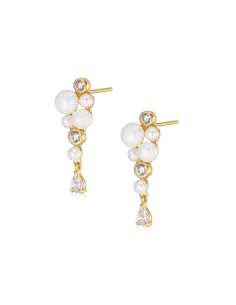 Alura | Eclipse 41 Earstud 30 Sølv Forgyldt