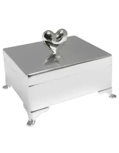 NOA KIDS | Forkromet smykkeskrin m. hjerte