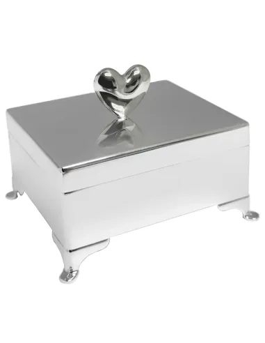 NOA KIDS | Forkromet smykkeskrin m. hjerte