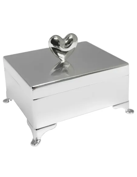 NOA KIDS | Forkromet smykkeskrin m. hjerte