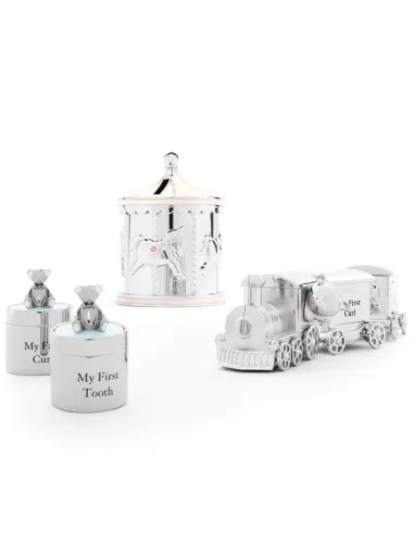 NOA KIDS | Forkromet sparebøsse lyserød karusel