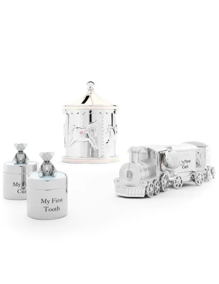 NOA KIDS | Forkromet sparebøsse lyserød karusel