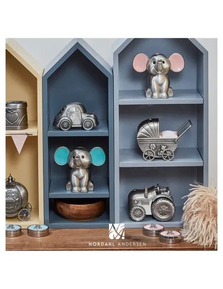 NOA KIDS | Fortinnet sparebøsse dukkevogn