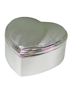 NOA KIDS | Forkromet smykkeskrin hjerte 8x8 cm