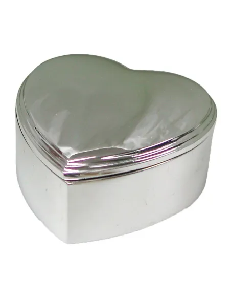 NOA KIDS | Forkromet smykkeskrin hjerte 8x8 cm