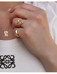 Lorien Ring – unik ring med ferskvandsperle og bølget design fra Tides. 2