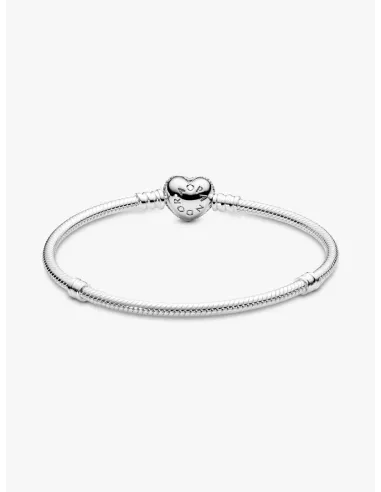 PANDORA | Moments Funklende Hjerte- og Slangekædearmbånd