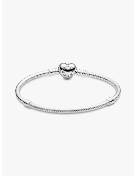 PANDORA | Moments Funklende Hjerte- og Slangekædearmbånd