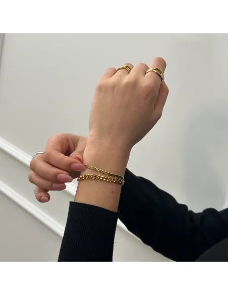 SISTIE 2ND | Panzer - Armbånd Forgyldt