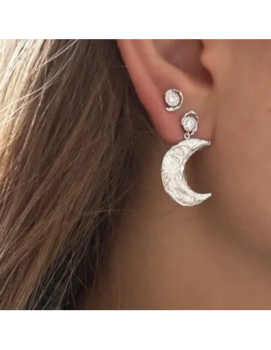 STINE A | Big Flow Earring Silver - Single