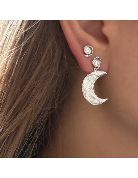 STINE A | Big Flow Earring Silver - Single