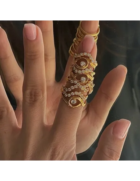 STINE A | Midnight Sparkle Ring