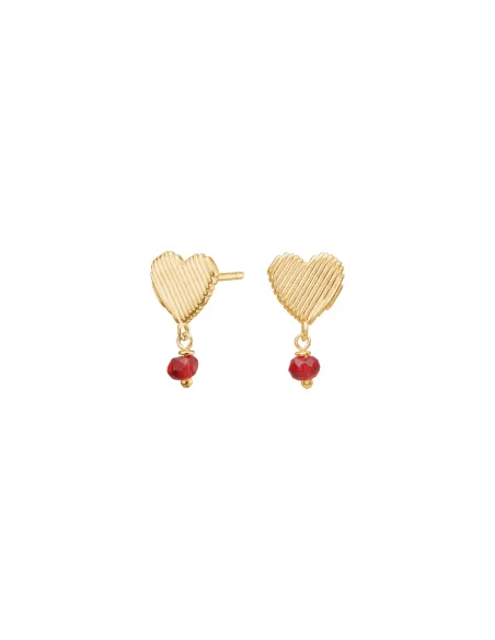 BRODERIE52 ørestikker i forgyldt sølv | Nordahl Jewellery