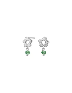 Nordahl Jewellery | Ørestikker grøn blomst BRODERIE52