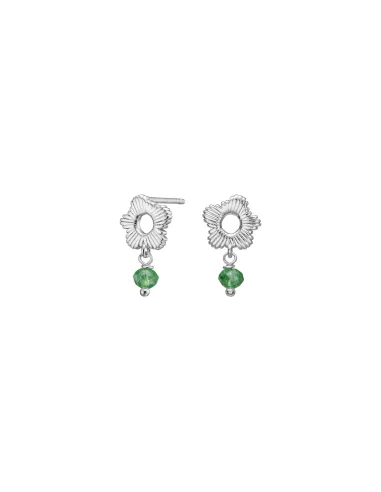 Nordahl Jewellery | Ørestikker grøn blomst BRODERIE52