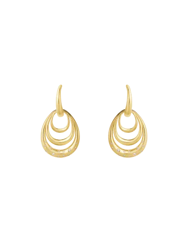 GEORG JENSEN | Offspring små øreringe m. diamanter