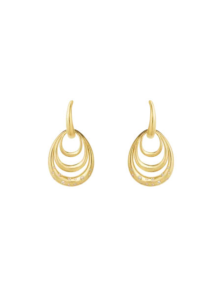 GEORG JENSEN | Offspring små øreringe m. diamanter