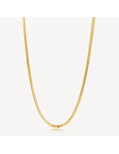 SISTIE 2ND | Snake - halskæde Forgyldt 3 mm