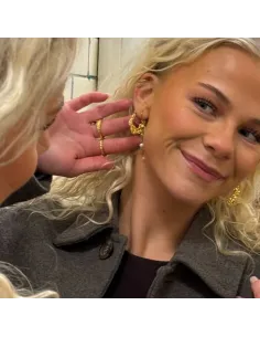 Sistie | Wavy - Øreringe Forgyldt 2