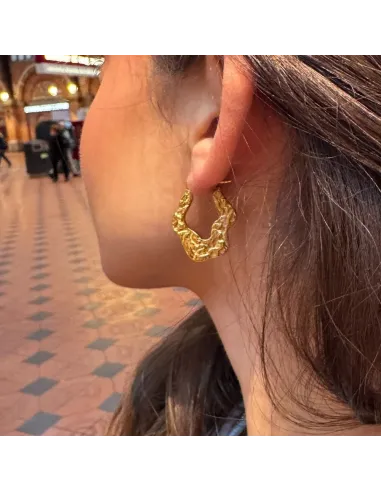 Sistie | Wavy - Øreringe Forgyldt