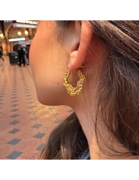 Sistie | Wavy - Øreringe Forgyldt