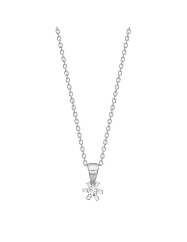 Siersbøl | Sølv Vedhæng m/zirkonia incl. sølv rd kæde