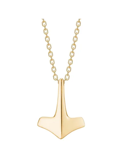 SON OF NOA | SON kæde stål IP gold med Thors hammer 50+5cm