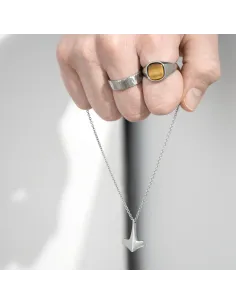 SON OF NOA | SON kæde stål med Thors hammer 50+5cm 2