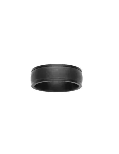SON OF NOA | SON stål ring IP black med carbon