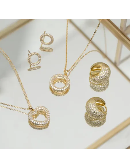 JOANLINOR | Forgyldt sølv halskæde hjerte PAULANOR