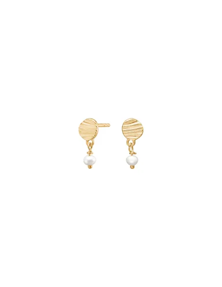 RIPPLES52 ørestikker i forgyldt sølv | Nordahl Jewellery
