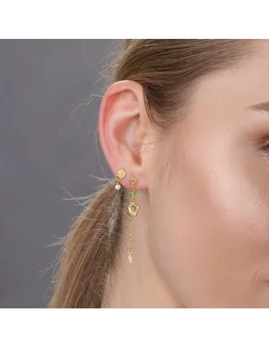 RIPPLES52 ørestikker i forgyldt sølv | Nordahl Jewellery