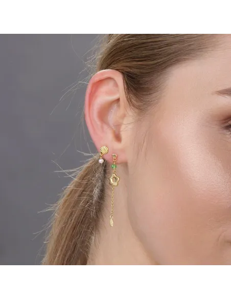 RIPPLES52 ørestikker i forgyldt sølv | Nordahl Jewellery